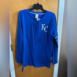 Victoria's Secret PINK Kansas City Royals V-neck long sleeve T-shirt